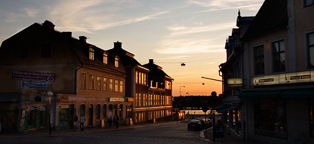 Sun setting in beautiful Karlskrona